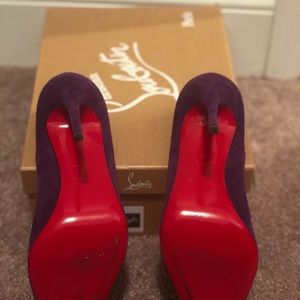Louboutins So Kate Shoe purple 120mm.